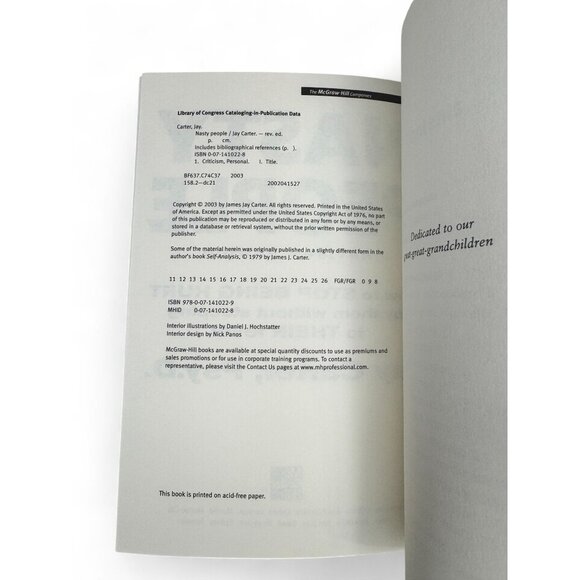 Nasty People Revised Edition By Jay Carter Psy.D. 2003 How To Neutralize Abuse - Picture 3 of 5